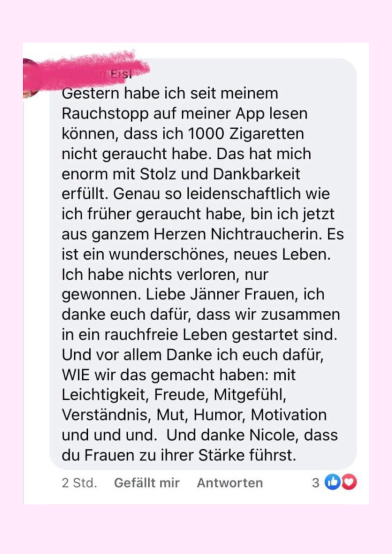 Rauchfrei Challenge: Werde endlich eine glückliche Nichtraucherin