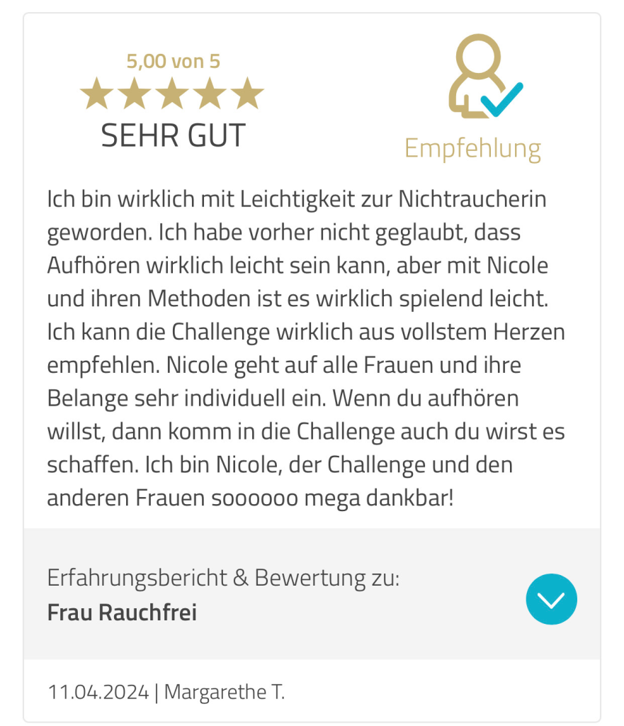 Rauchfrei Challenge Referenz 2 Rauchfrei Challenge Referenz 2