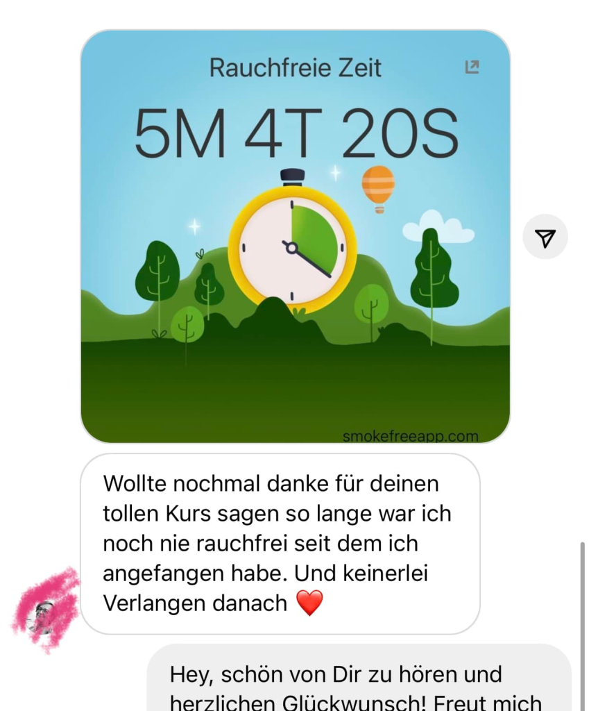 Nichtraucherkurs Krankenkasse Referenz