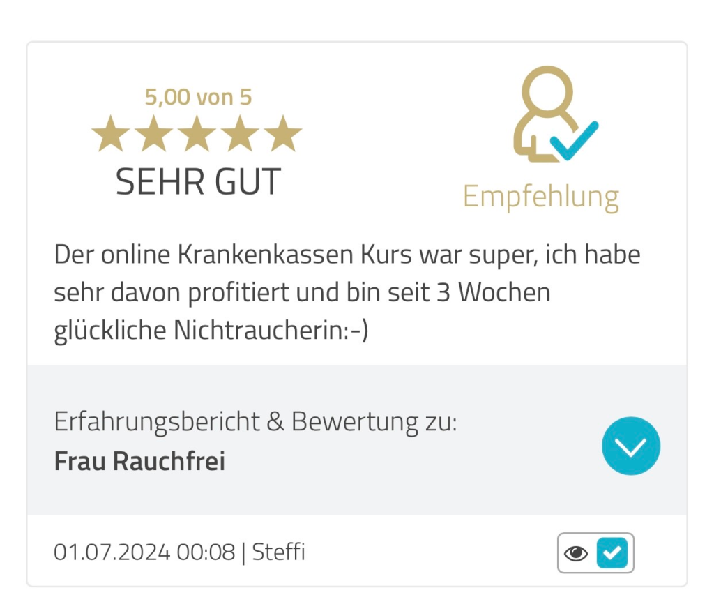 nichtraucherkurs Krankenkasse Referenz 1